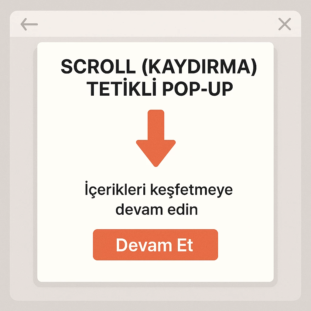 kaydırma tetikli pop-up görseli