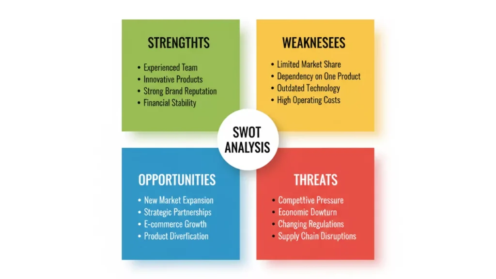örnek swot analizi görseli